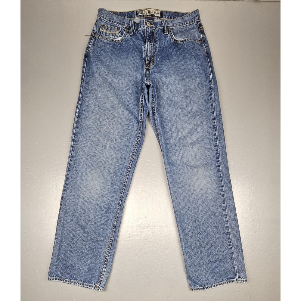 US Polo Assn Jeans Men 32x32. Vintage Blue Baggy Denim Y2K‎ 90's Embroidered